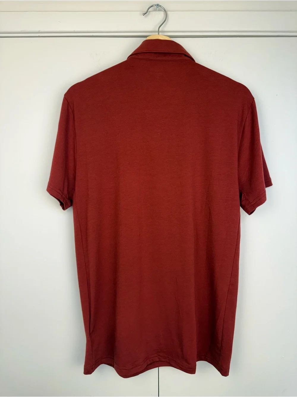 J.Crew Performance Jersey Polo Shirt Men’s M Red Navy Trim